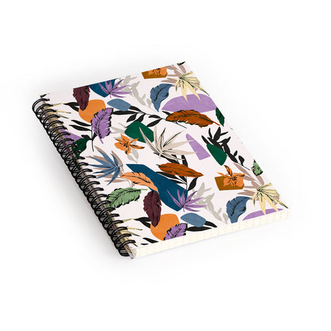 Marta Barragan Camarasa Leaf colorful modern jungle Spiral Notebook