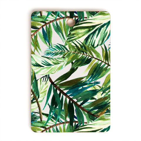 Marta Barragan Camarasa Leaf the jungle watercolor Cutting Board Rectangle