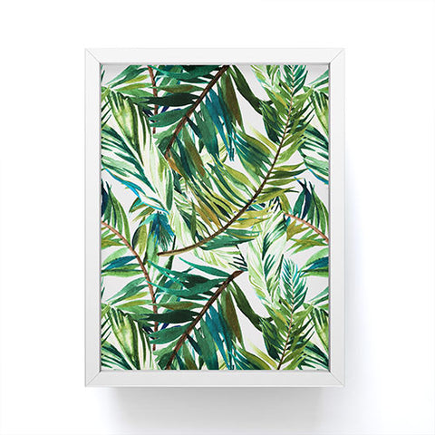 Marta Barragan Camarasa Leaf the jungle watercolor Framed Mini Art Print
