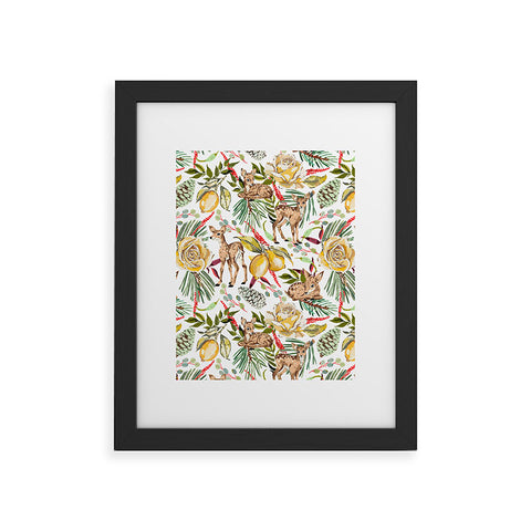 Marta Barragan Camarasa Lemons in the fawn forest 22 Framed Art Print