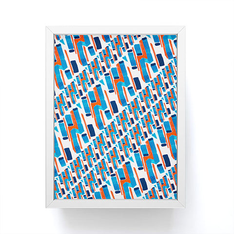 Marta Barragan Camarasa Linear patterns Framed Mini Art Print