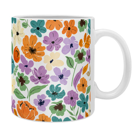 Marta Barragan Camarasa Lush Wild Garden Clovers Coffee Mug