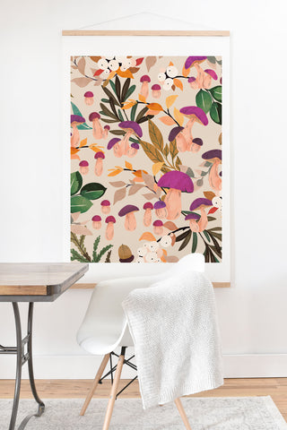 Marta Barragan Camarasa Magic mushroom forest Art Print And Hanger
