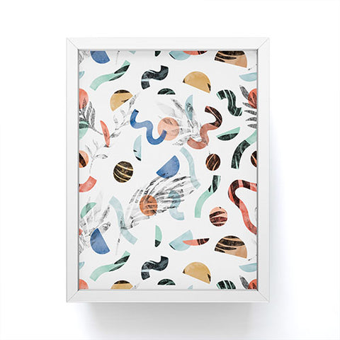 Marta Barragan Camarasa Marble nature geometric II Framed Mini Art Print