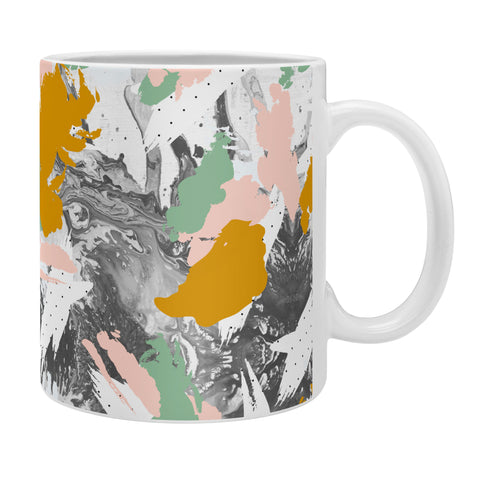 Marta Barragan Camarasa Marbled abstract in the colors Coffee Mug