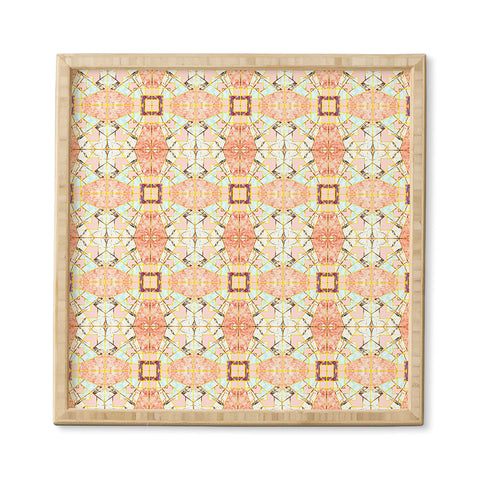 Marta Barragan Camarasa Marbled geometric mosaic pattern Framed Wall Art