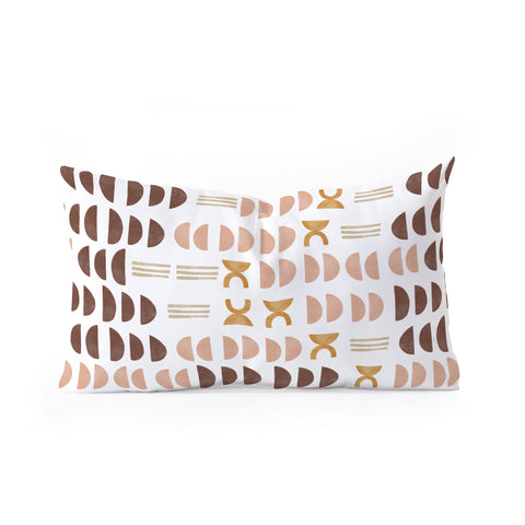 Marta Barragan Camarasa Modern geometric mosaic 10 Oblong Throw Pillow