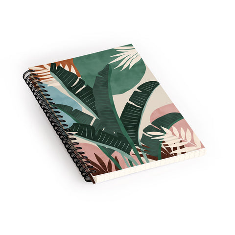 Marta Barragan Camarasa Modern jungle shapes Spiral Notebook