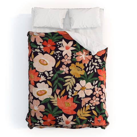 Marta Barragan Camarasa Modern meadow blooming Comforter