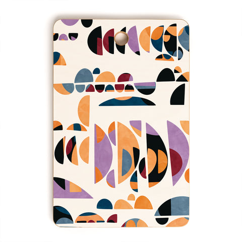 Marta Barragan Camarasa Modern pattern shapes in forms Cutting Board Rectangle