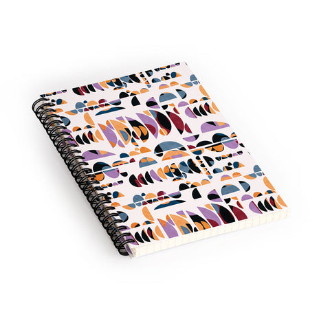 Marta Barragan Camarasa Modern pattern shapes in forms Spiral Notebook