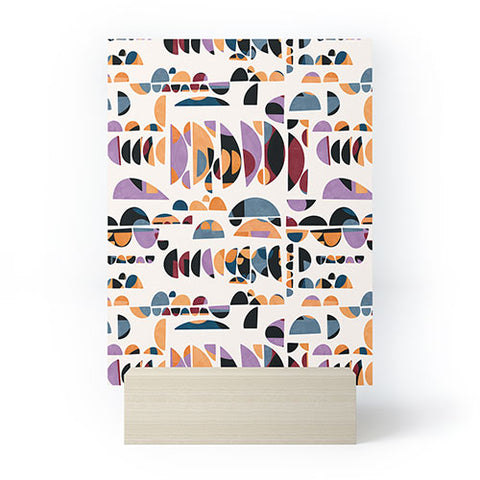 Marta Barragan Camarasa Modern pattern shapes in forms Mini Art Print