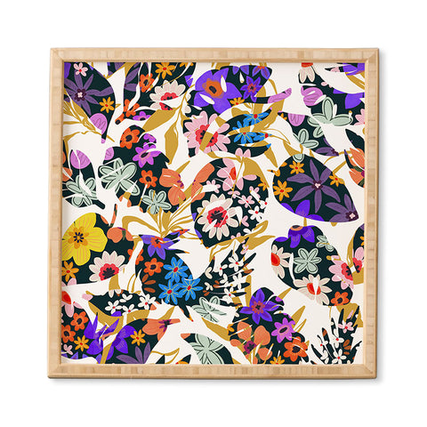 Marta Barragan Camarasa Modern tropical floral Framed Wall Art