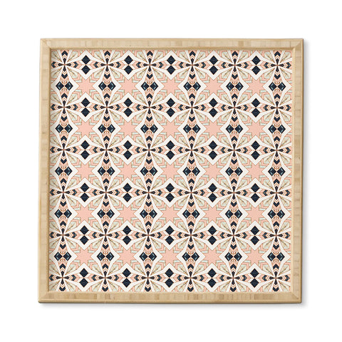 Marta Barragan Camarasa Mosaic pattern geometric marbled 0I Framed Wall Art