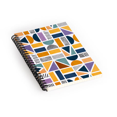 Marta Barragan Camarasa Mosaic shapes and textures Clf Spiral Notebook