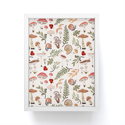 Marta Barragan Camarasa Mushroom seasonal Framed Mini Art Print