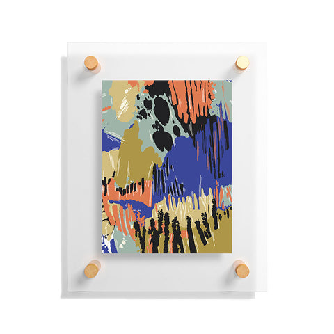 Marta Barragan Camarasa Paintbrush abstract colors 23 Floating Acrylic Print