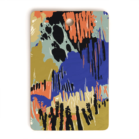 Marta Barragan Camarasa Paintbrush abstract colors 23 Cutting Board Rectangle