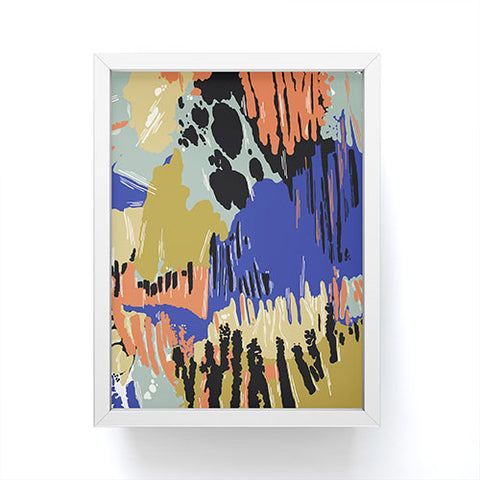 Marta Barragan Camarasa Paintbrush abstract colors 23 Framed Mini Art Print