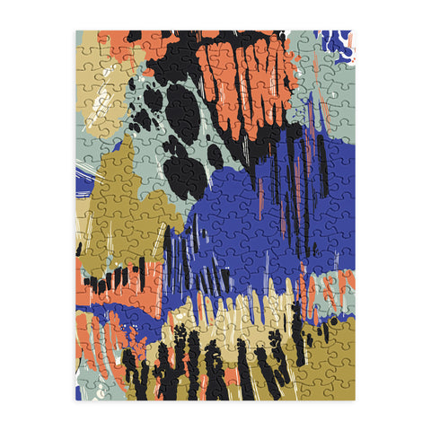Marta Barragan Camarasa Paintbrush abstract colors 23 Puzzle