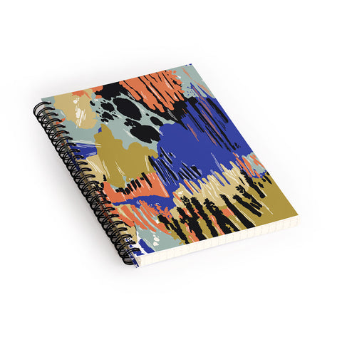 Marta Barragan Camarasa Paintbrush abstract colors 23 Spiral Notebook