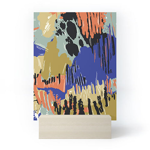 Marta Barragan Camarasa Paintbrush abstract colors 23 Mini Art Print