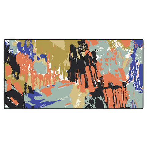 Marta Barragan Camarasa Paintbrush abstract colors 23 Desk Mat