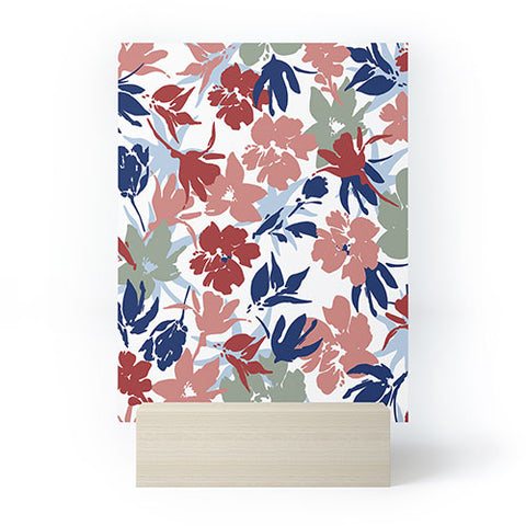 Marta Barragan Camarasa Paintbrush garden blooms Mini Art Print