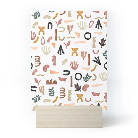 Marta Barragan Camarasa Pattern desert shapes Mini Art Print