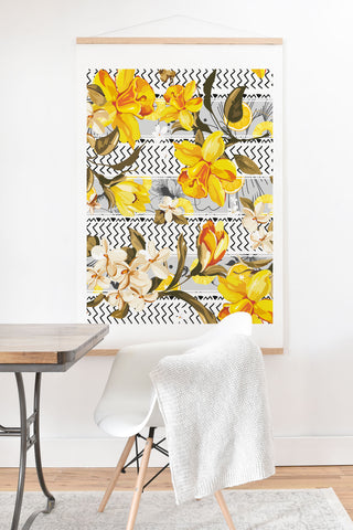 Marta Barragan Camarasa Pattern flowers and fruits Art Print And Hanger