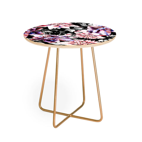 Marta Barragan Camarasa Pink bloom in the dark Round Side Table