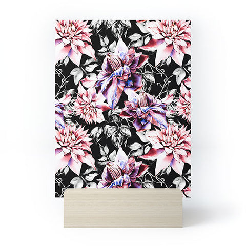 Marta Barragan Camarasa Pink bloom in the dark Mini Art Print