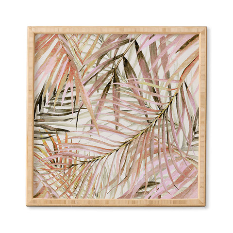 Marta Barragan Camarasa Pink leaf Framed Wall Art