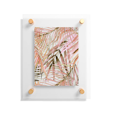 Marta Barragan Camarasa Pink leaf Floating Acrylic Print