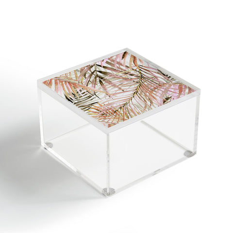 Marta Barragan Camarasa Pink leaf Acrylic Box