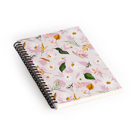 Marta Barragan Camarasa Rain of daisies S Spiral Notebook