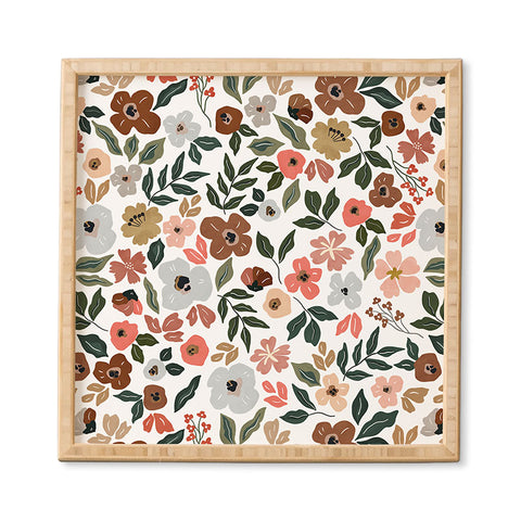 Marta Barragan Camarasa Simple flowery garden 0I Framed Wall Art
