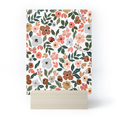 Marta Barragan Camarasa Simple flowery garden 0I Mini Art Print
