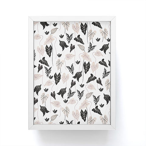Marta Barragan Camarasa Simple modern nature BW Framed Mini Art Print