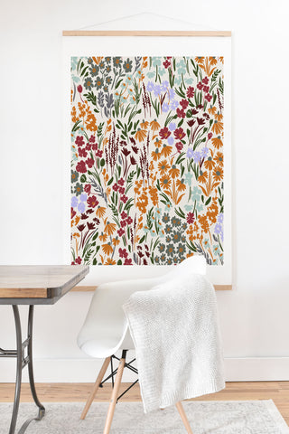 Marta Barragan Camarasa Spring flowery meadow 02 Art Print And Hanger
