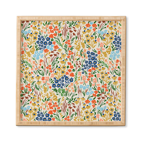 Marta Barragan Camarasa Spring flowery meadow Framed Wall Art