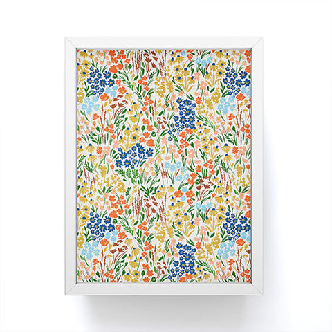 Marta Barragan Camarasa Spring flowery meadow Framed Mini Art Print