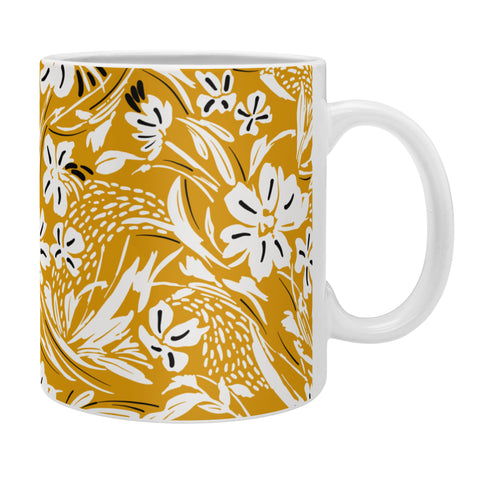 Marta Barragan Camarasa Tropical floral brush strokes Coffee Mug