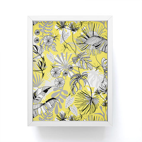 Marta Barragan Camarasa Tropical gray ya yellow Framed Mini Art Print