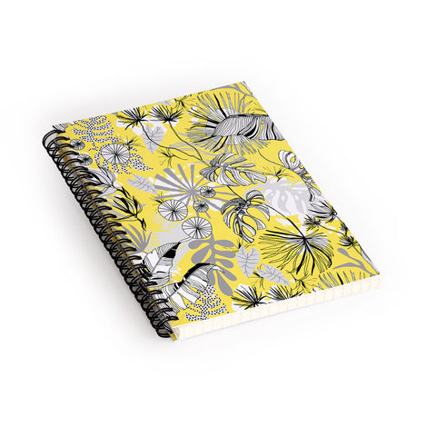 Marta Barragan Camarasa Tropical gray ya yellow Spiral Notebook