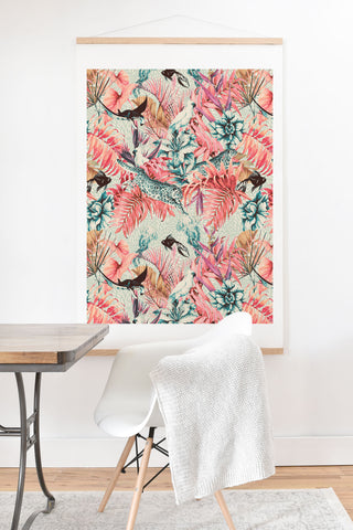 Marta Barragan Camarasa Tropical paradise pink Art Print And Hanger