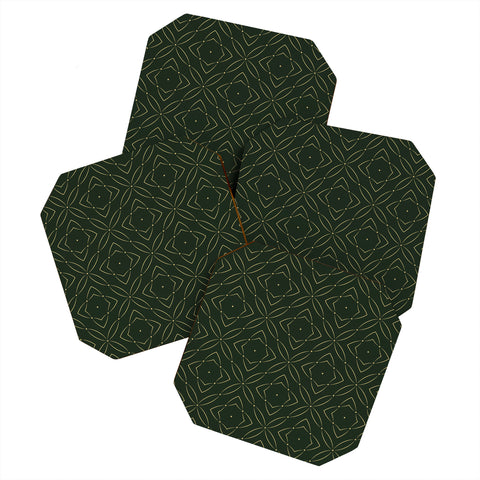 Marta Barragan Camarasa Vintage emerald pattern Coaster Set