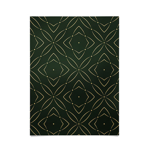 Marta Barragan Camarasa Vintage emerald pattern Poster