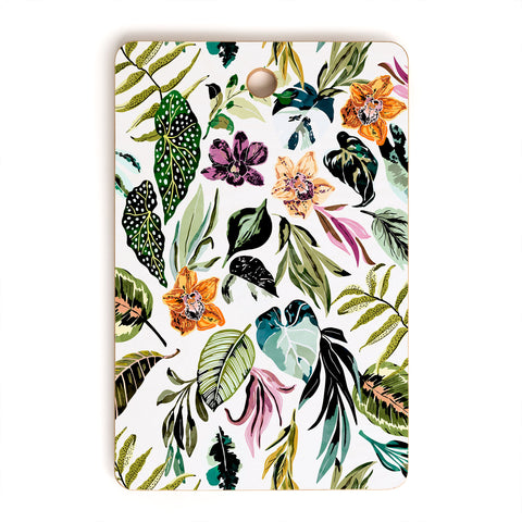 Marta Barragan Camarasa Wild colorful jungle FN5 Cutting Board Rectangle