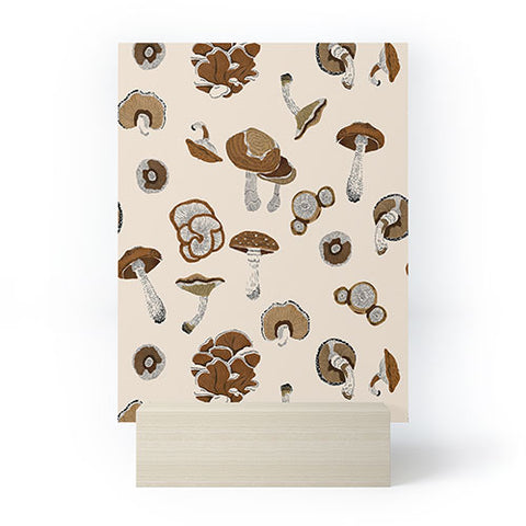 Marta Barragan Camarasa Wild forest mushrooms 2 Mini Art Print